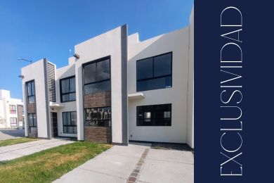 Casa nueva en venta representando la exclusividad fachada moderna 