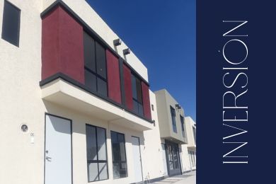 Casa nueva fachada roja material de calidad inversion